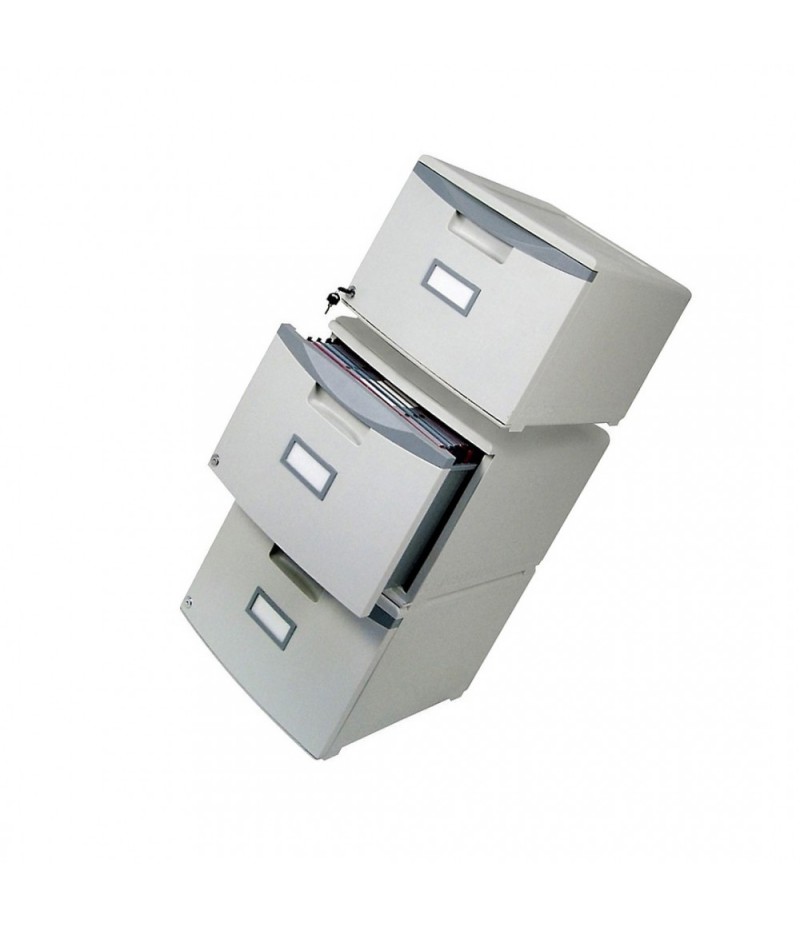 Hyundai 1 drawer stackable locker, grey