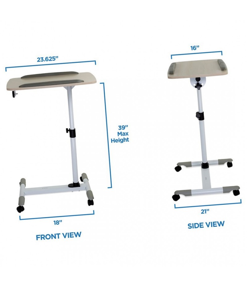 Multifunctional mobile trolley with casters and adjustable height