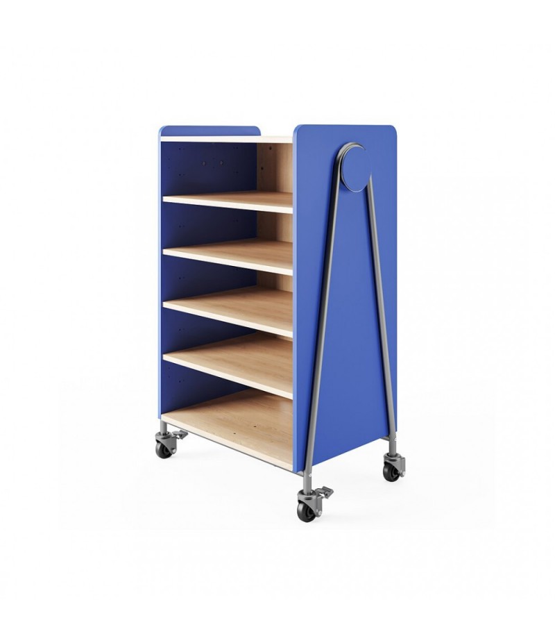 Classic 48 &quot;x 30&quot; particleboard double post storage car, spectrum blue