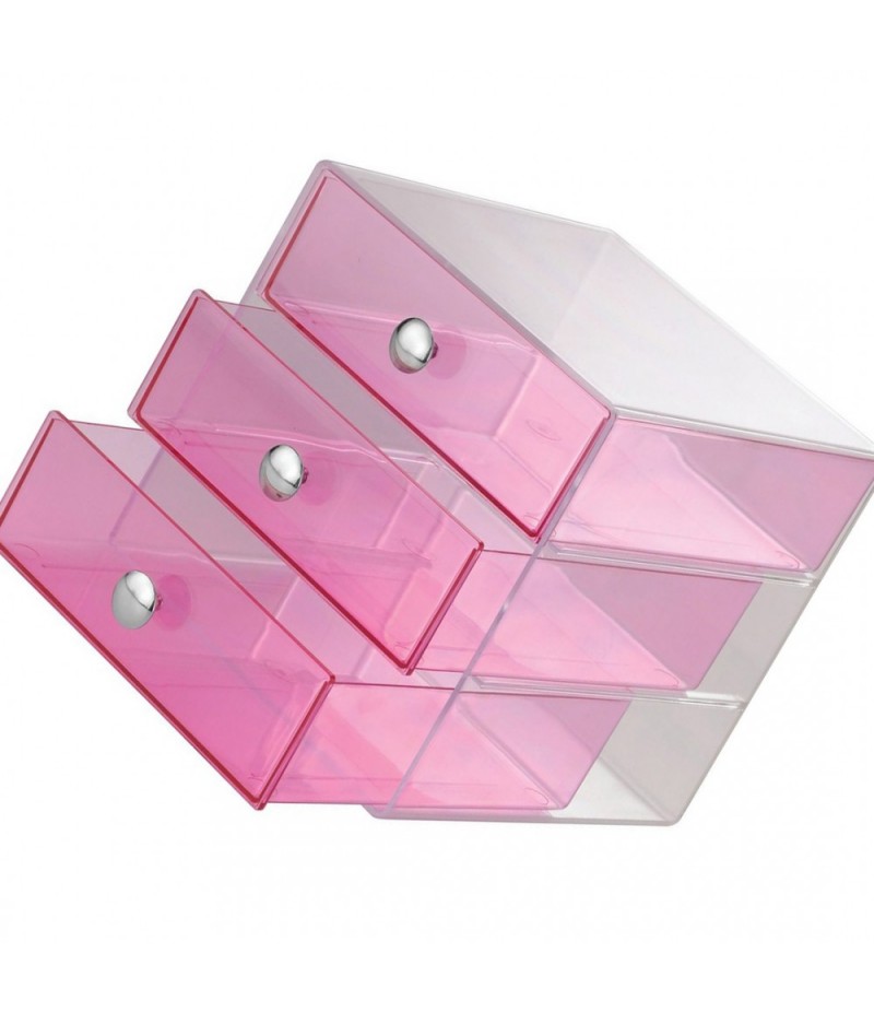 Pink original 3-drawer unit, plastic