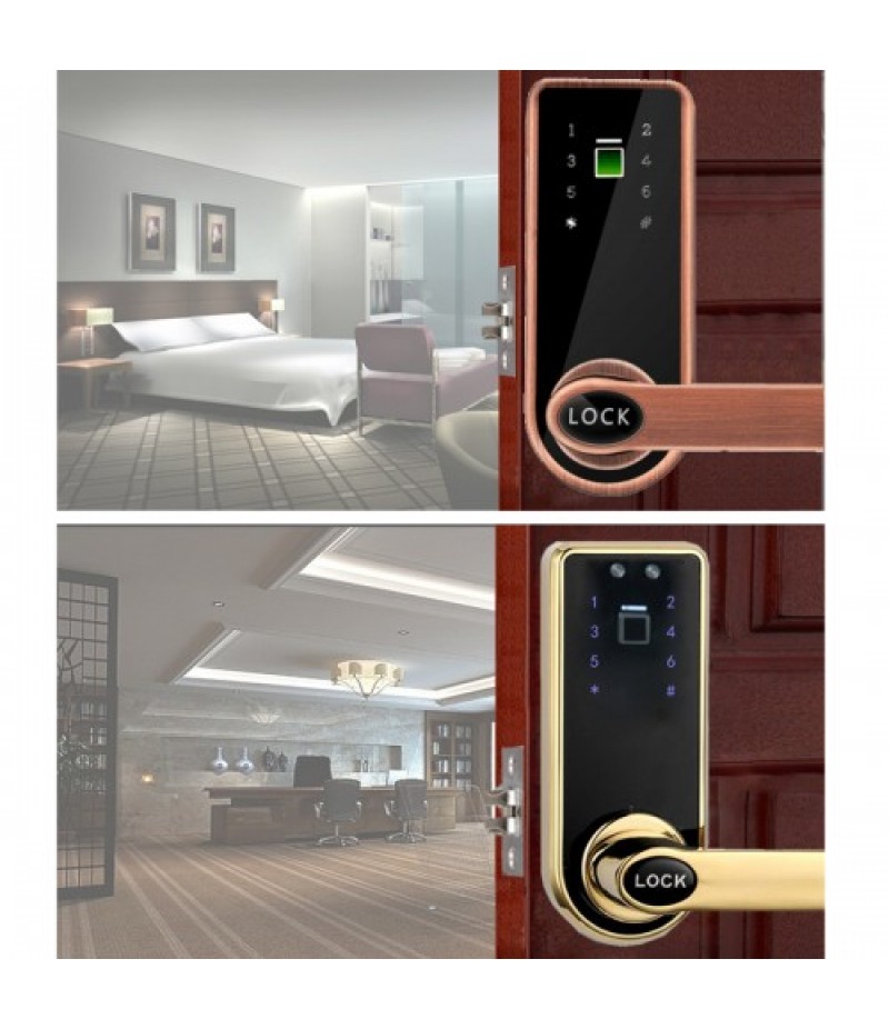 Digital Electronic Password Touch Fingerprint Door Lock Keyless Anti-theft