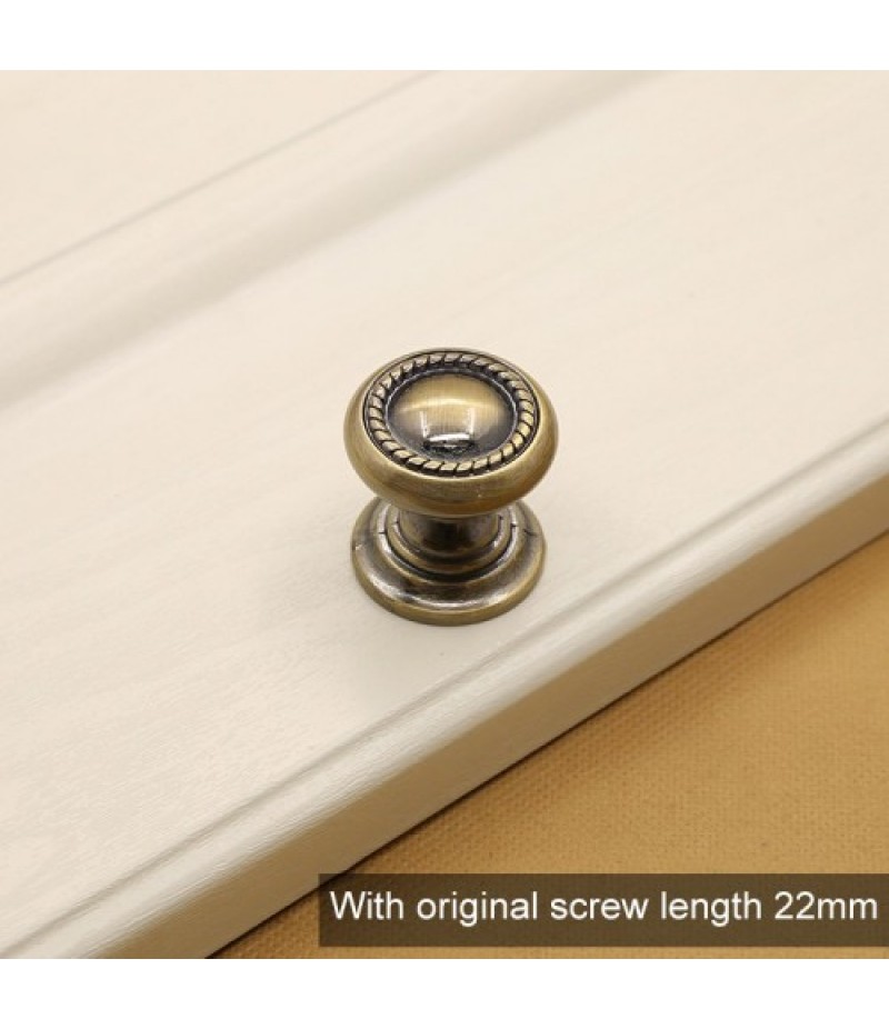 30mm 266 Green Bronze Cabinet Wardrobe Door Drawer Vintage Zinc Alloy Solid Single Hole Handle