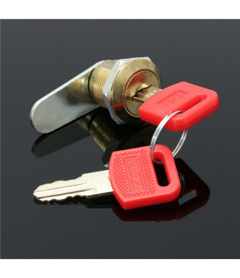 16mm Cam Lock Door File Cabinet Letter Mail Box Drawer Cupboard with 2 Key