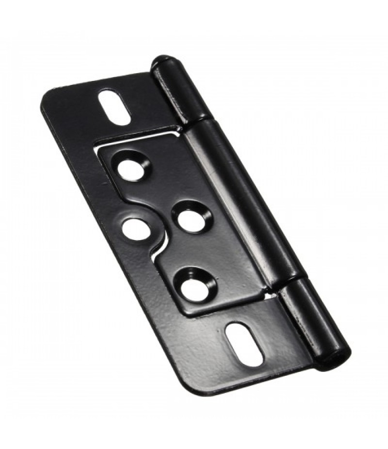 76x35mm Black Iron Door Injection Hinge Lash  For Furniture Cabinet