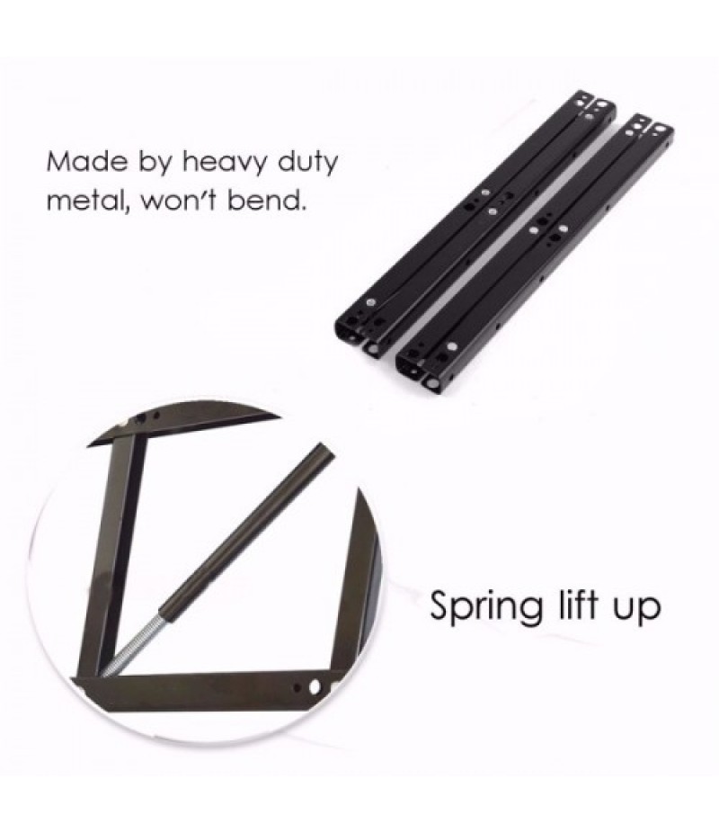 8&#215;16.5cm 1 Pair Lift Up Adjustable Folding Legs Top Table Lifting Frame Hinge