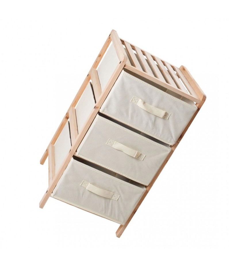 Luxury classic wood 5-drawer unit, 3-drawer