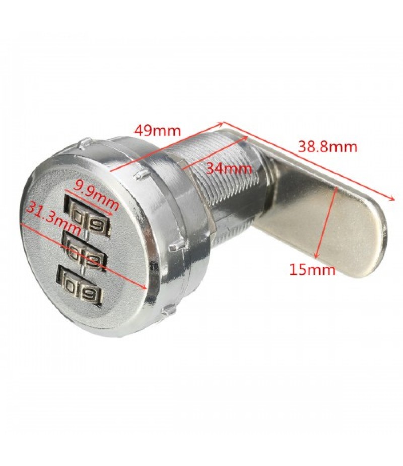 20/25/30mm Digital Code Combination Cam Lock Keyless Mail Box Cabinet RV Drawer Coded Lock