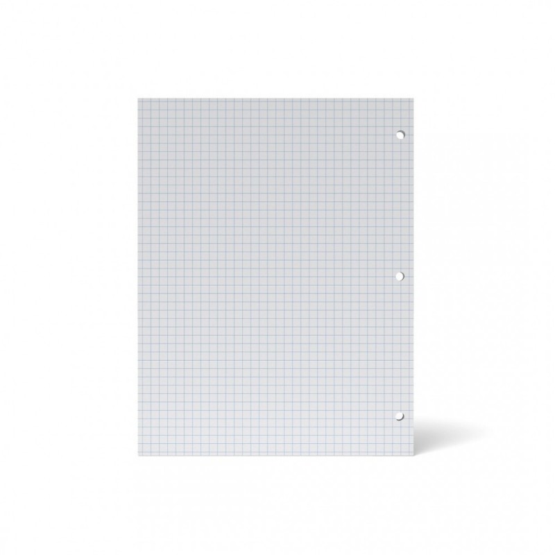 Blue Straight Grain Filling Paper, 8.5 inches x 11 inches, white, 100 sheets/pack, 12 packs/carton