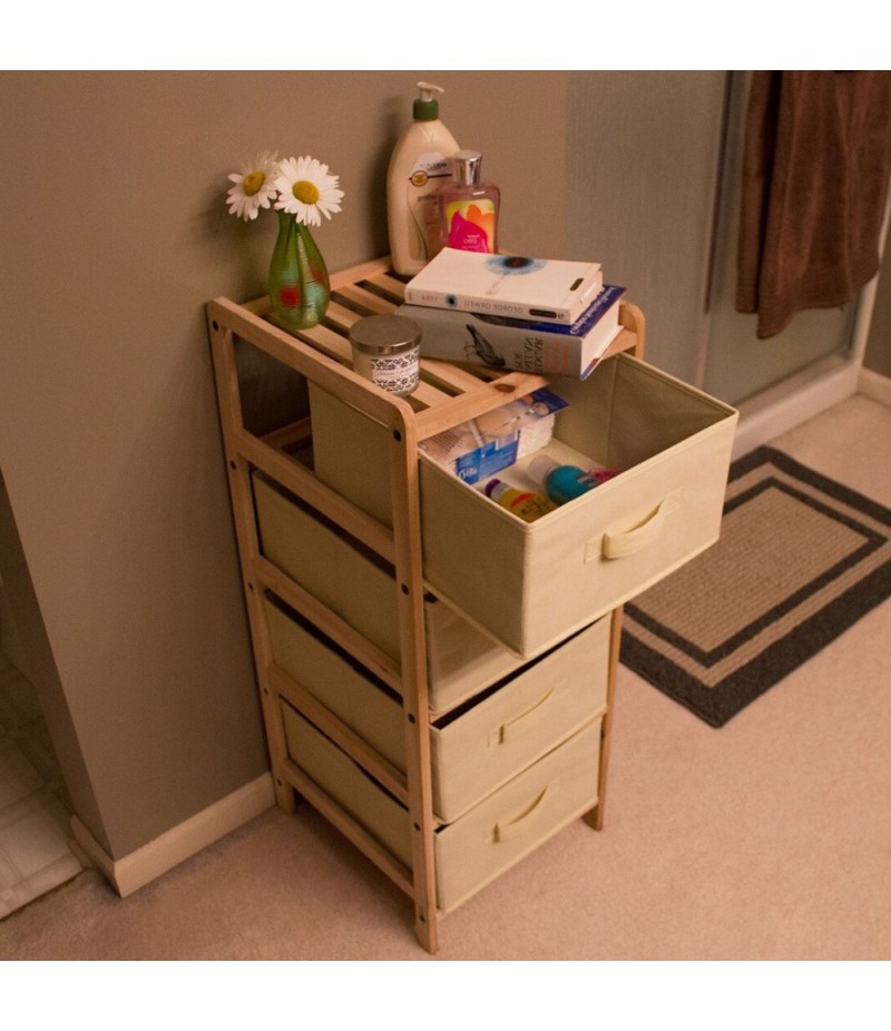 Luxury modern wood five drawer unit, 4 drawers